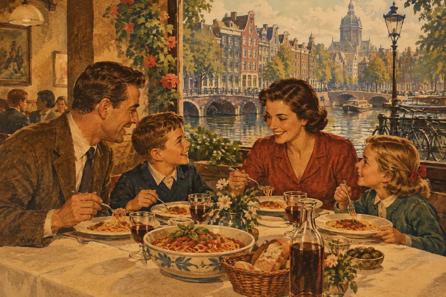 Italian Restaurant Family Celebration Amsterdam