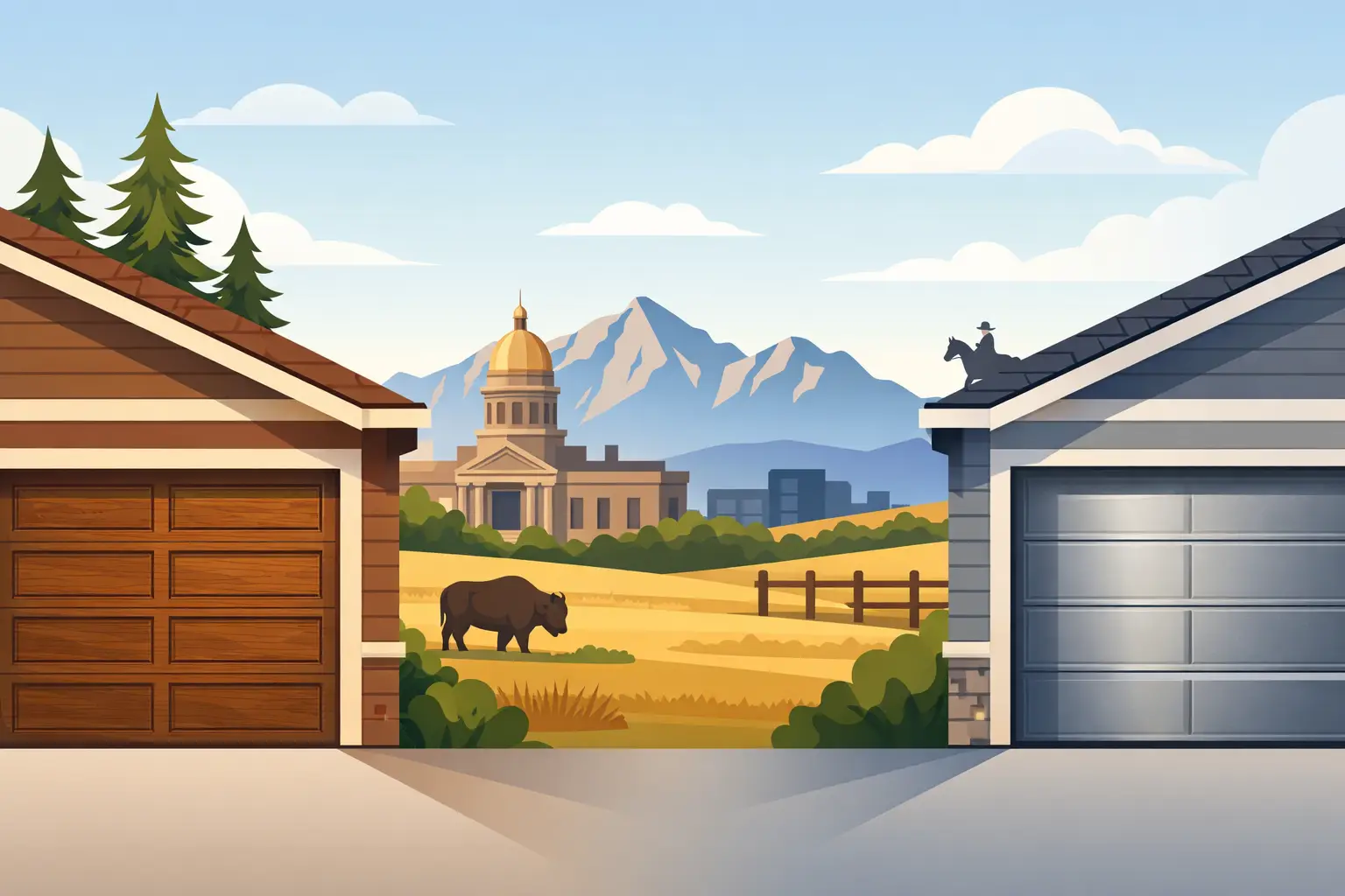 Wood vs Steel Garage Doors: Which Fits Cheyenne?