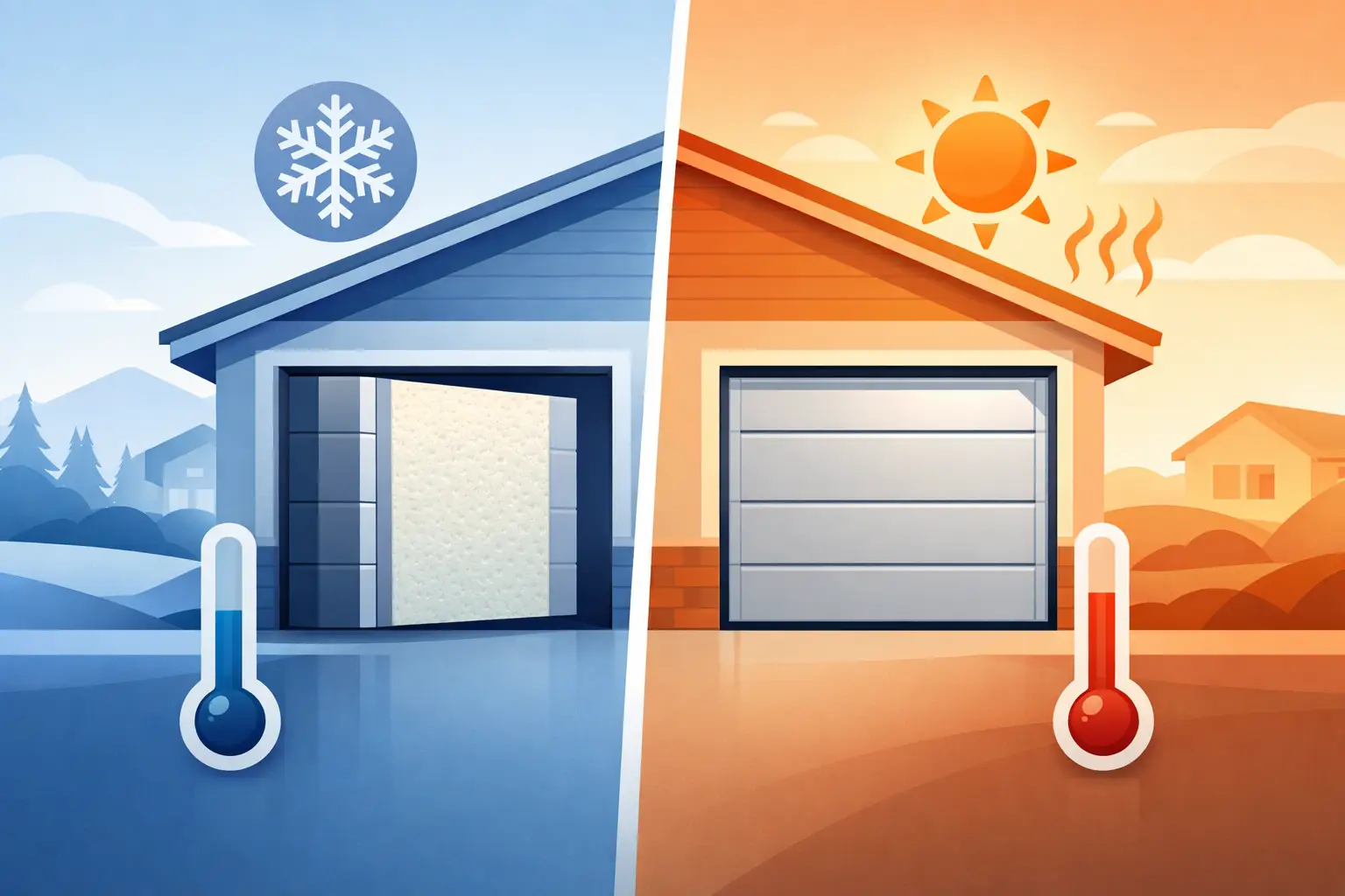 Insulated vs Non Insulated Garage Doors