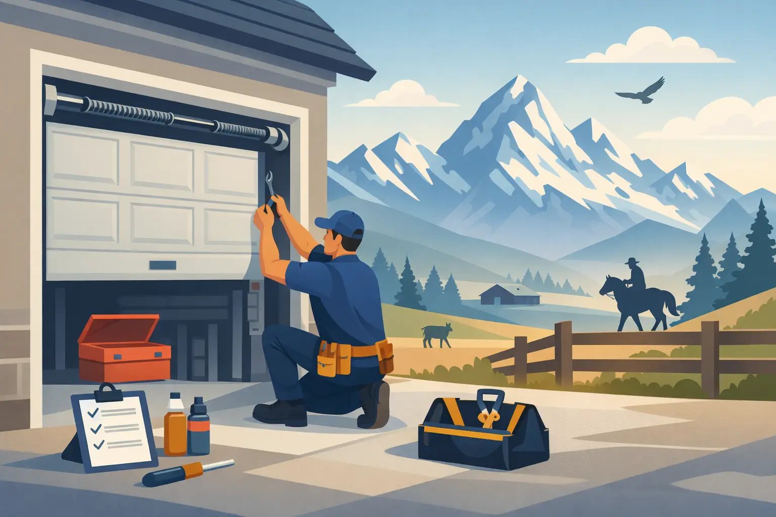 Garage Door Maintenance Guide for Wyoming