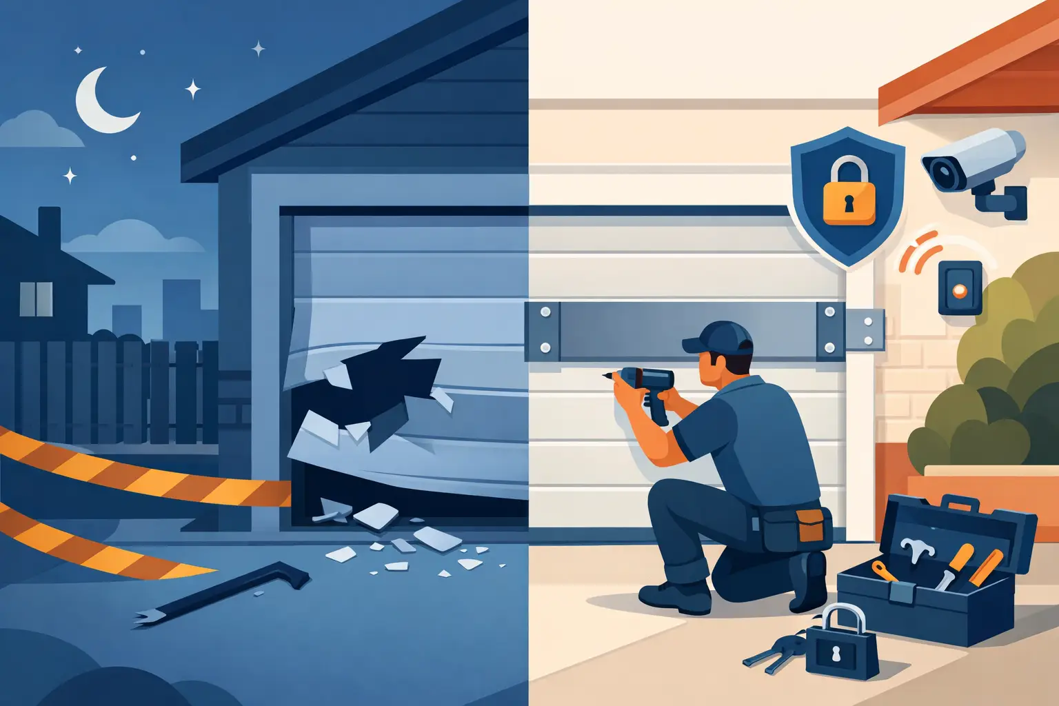 How to Secure Garage Door After Break-In
