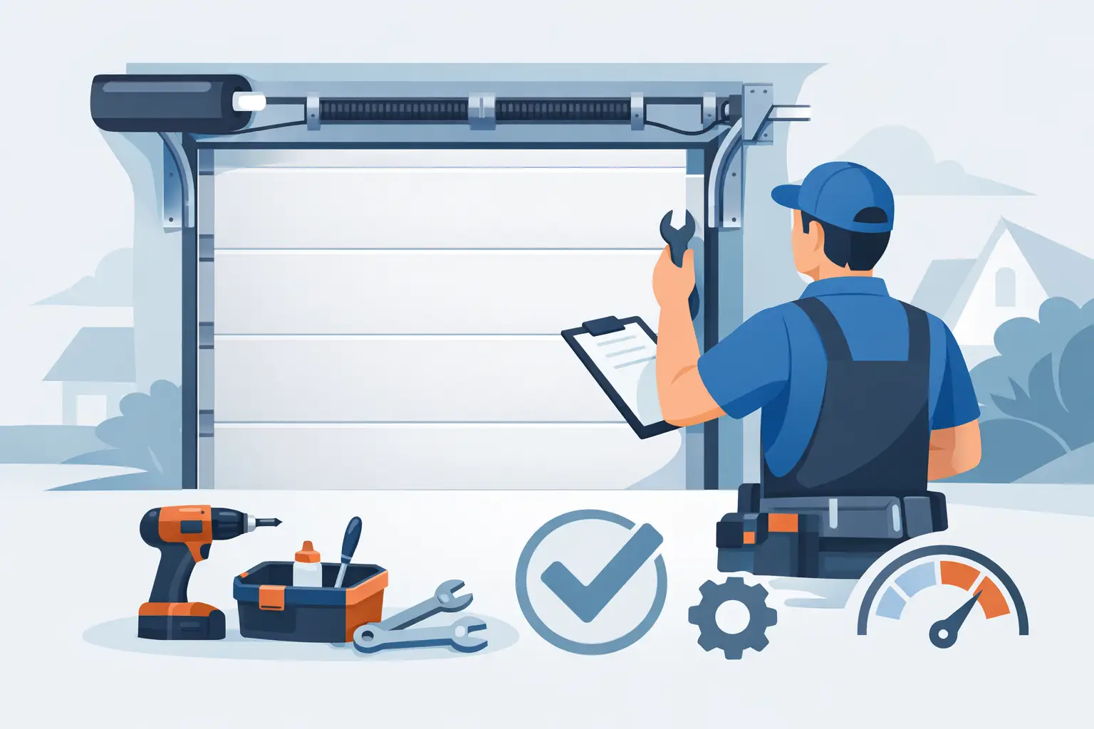 Garage Door Tune Up Service: What to Expect