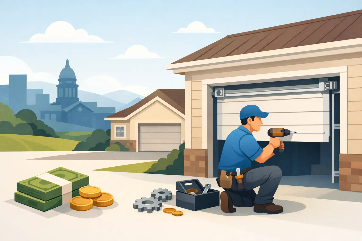 Garage Door Repair Costs in Cheyenne