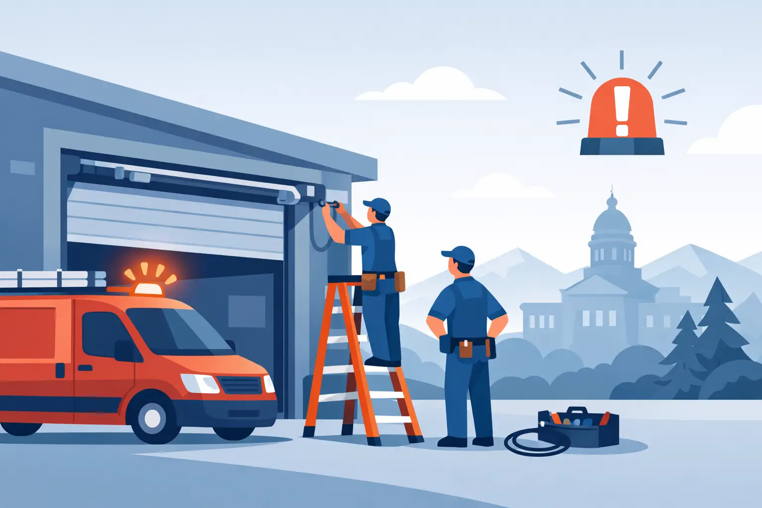 Emergency Overhead Door Service in Cheyenne