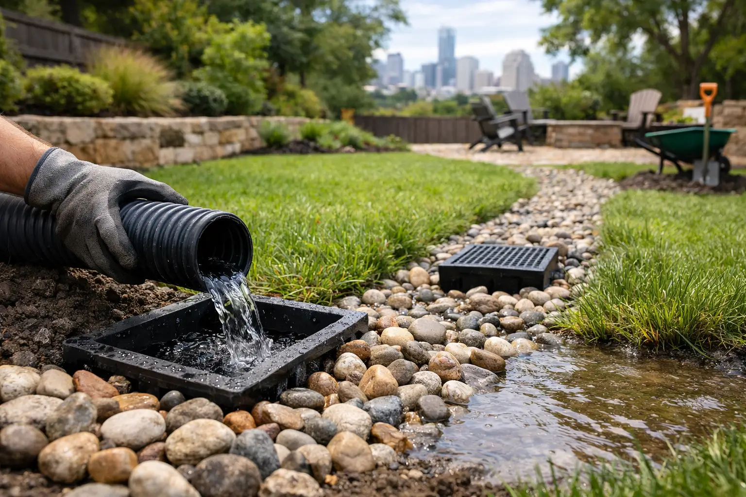 How to Improve Backyard Drainage in Austin