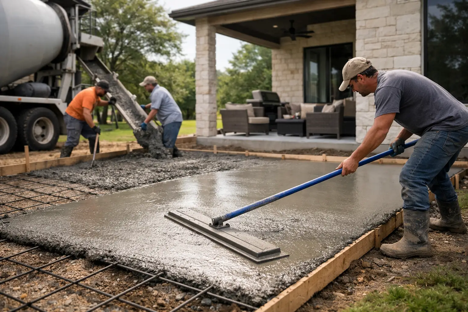 How to Plan a Patio Concrete Pour in Austin