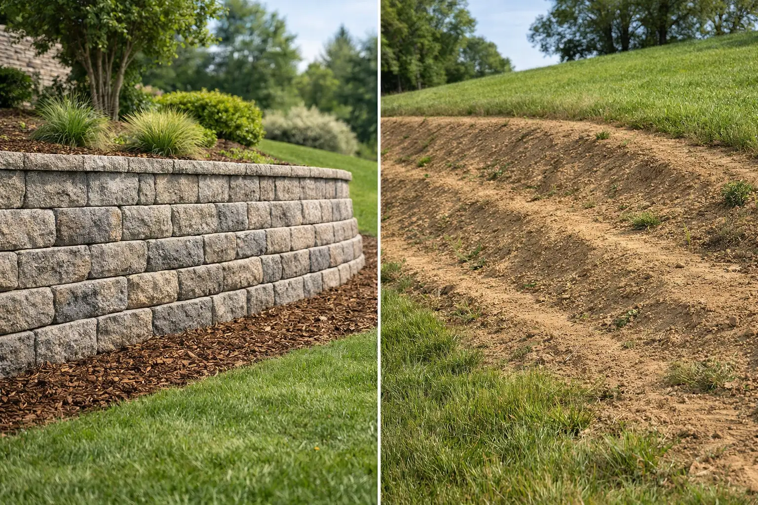 Retaining Wall or Slope Grading?