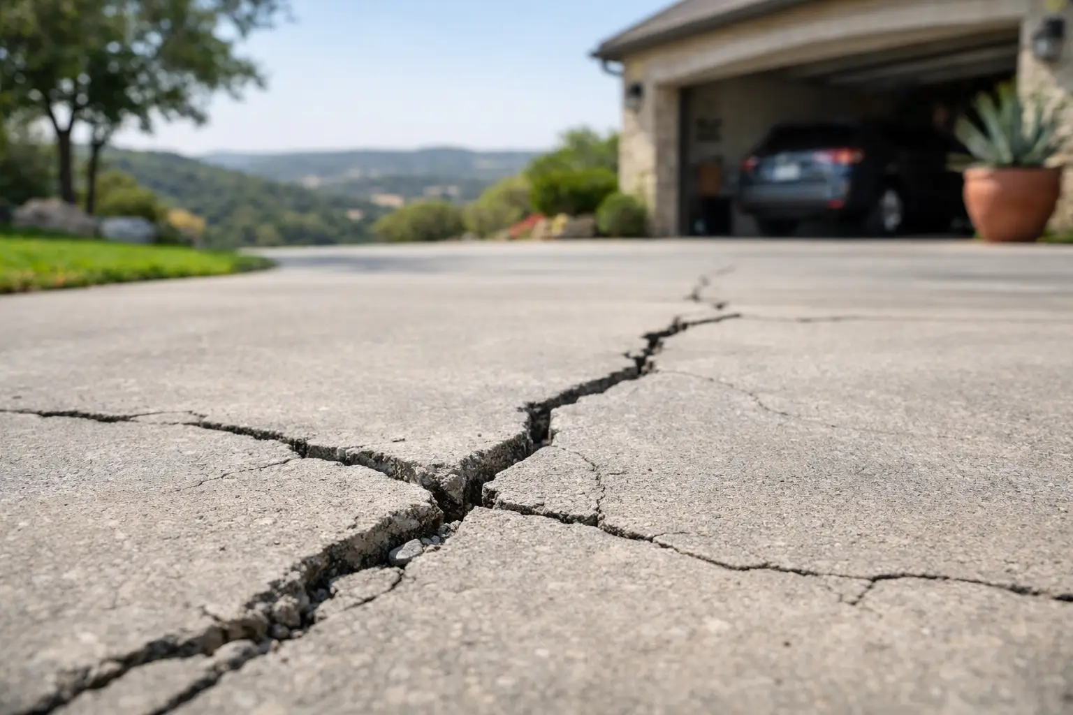 Why Is My Driveway Cracking? Austin Causes