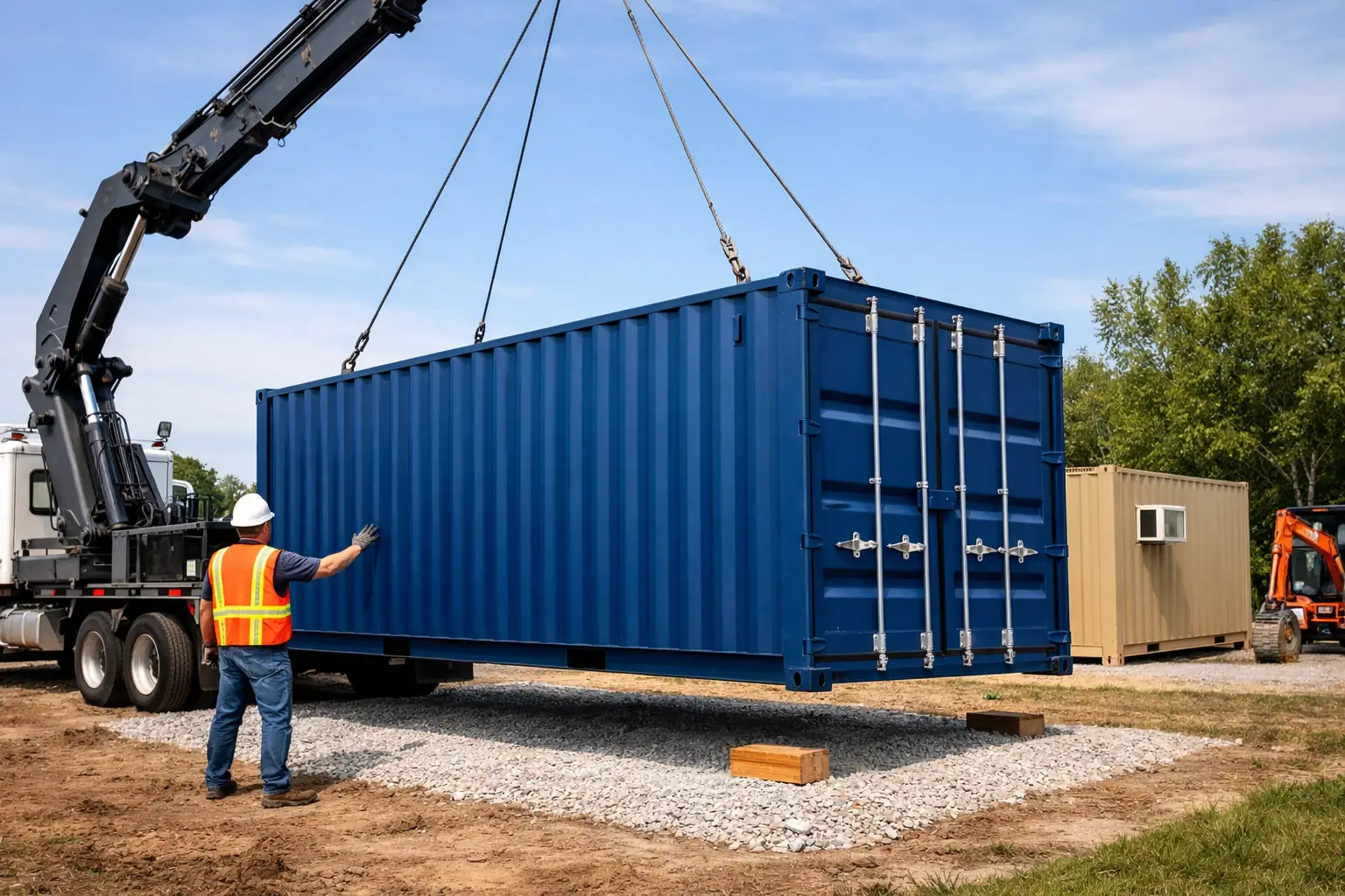 Shipping Container Delivery Requirements for Sites