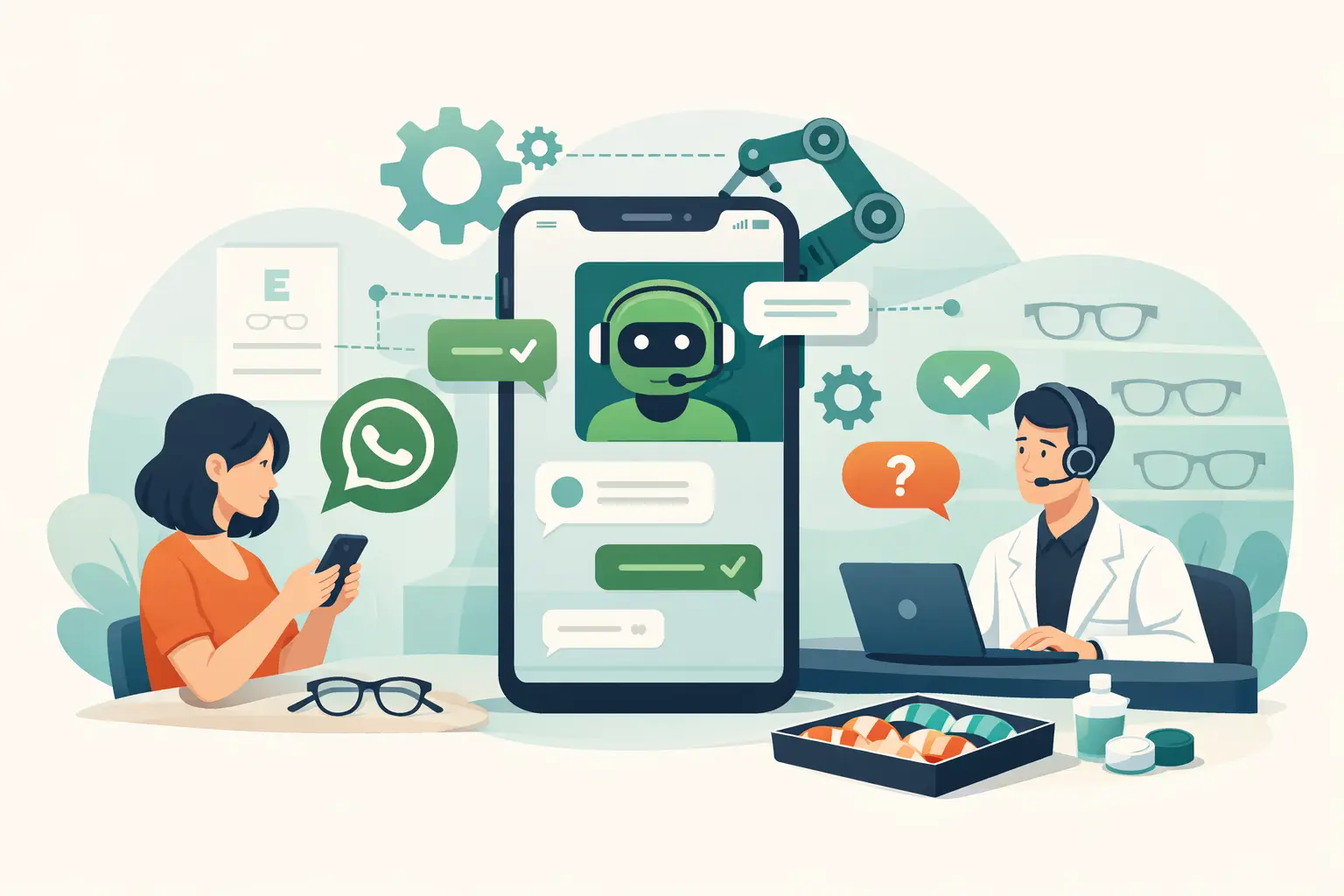 Como automatizar atendimento WhatsApp em ótica