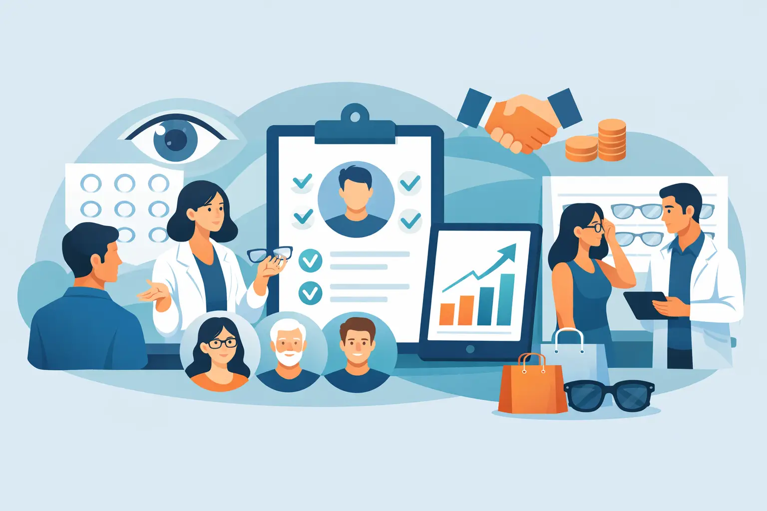 Gestão de clientes para ótica que vende mais