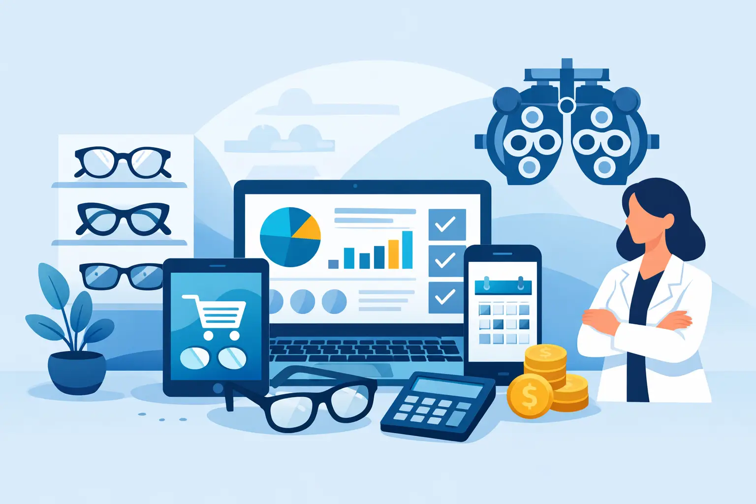 Software para ótica pequena vale a pena?