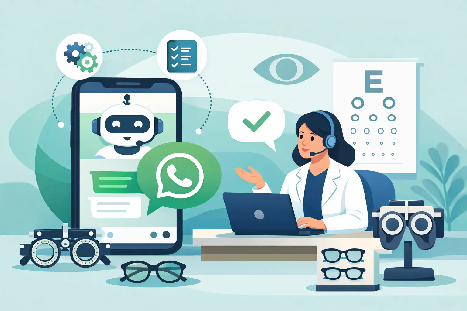 Automação de atendimento via WhatsApp na ótica