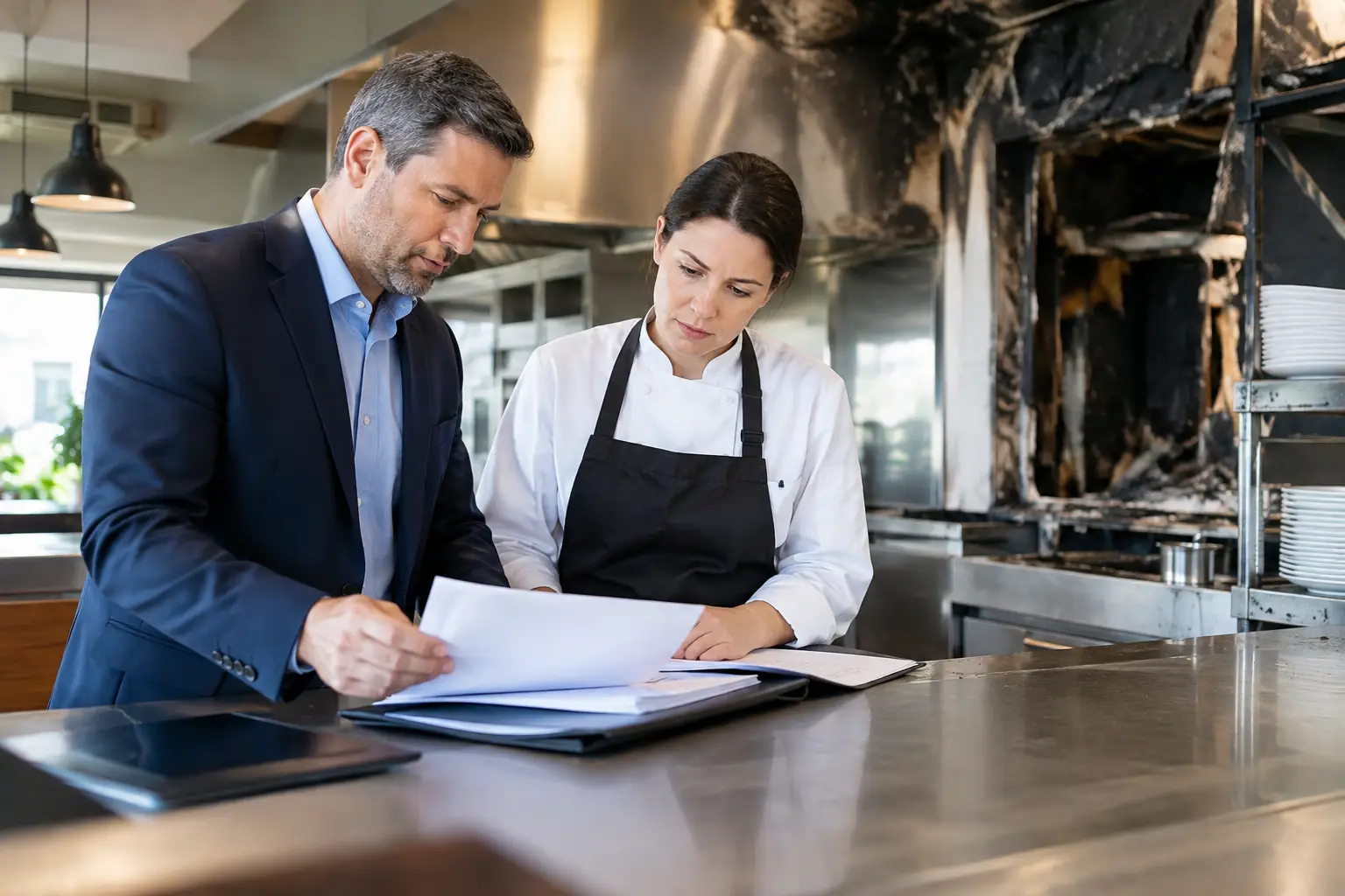 Restaurant Fire Insurance Claim Response Plan