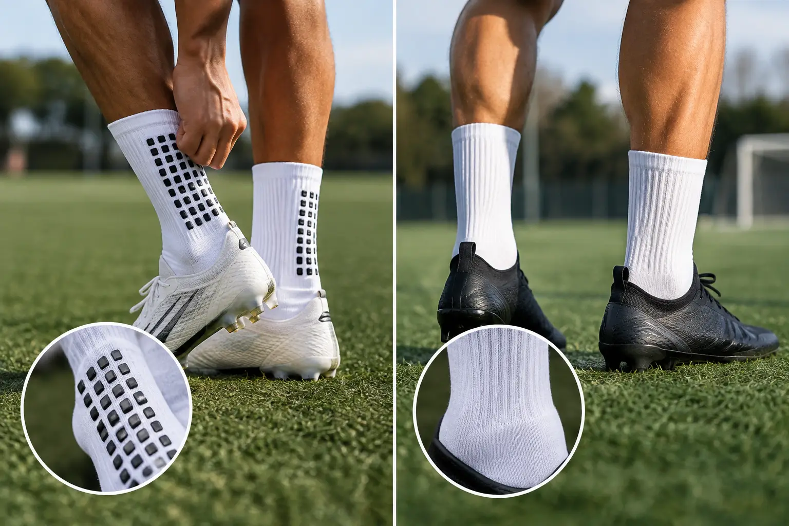 Grip Socks Versus Regular Socks for Football