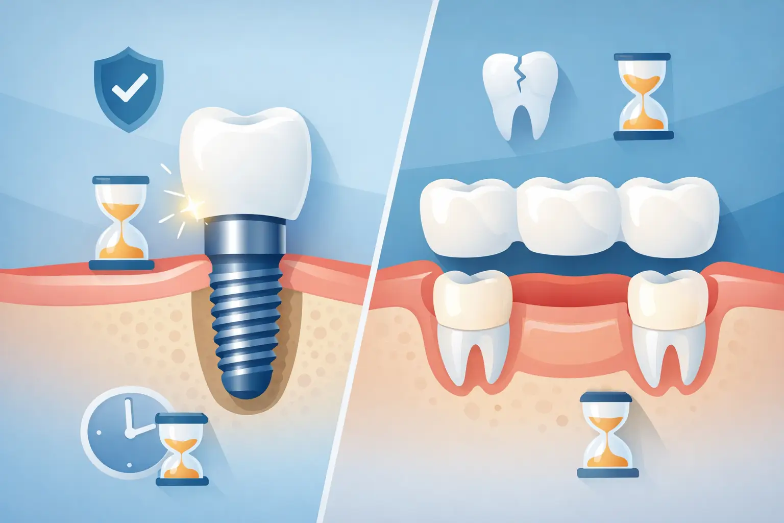 Dental Implants vs Bridges: Which Lasts?
