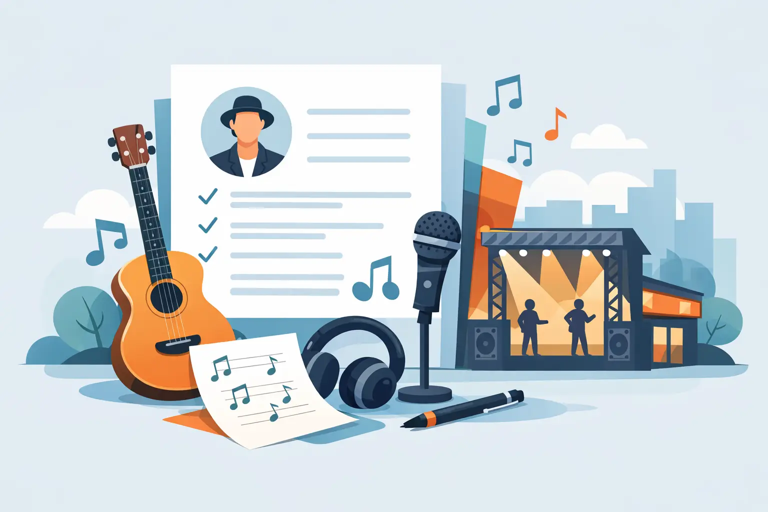 Musician CV Template for More Local Gigs