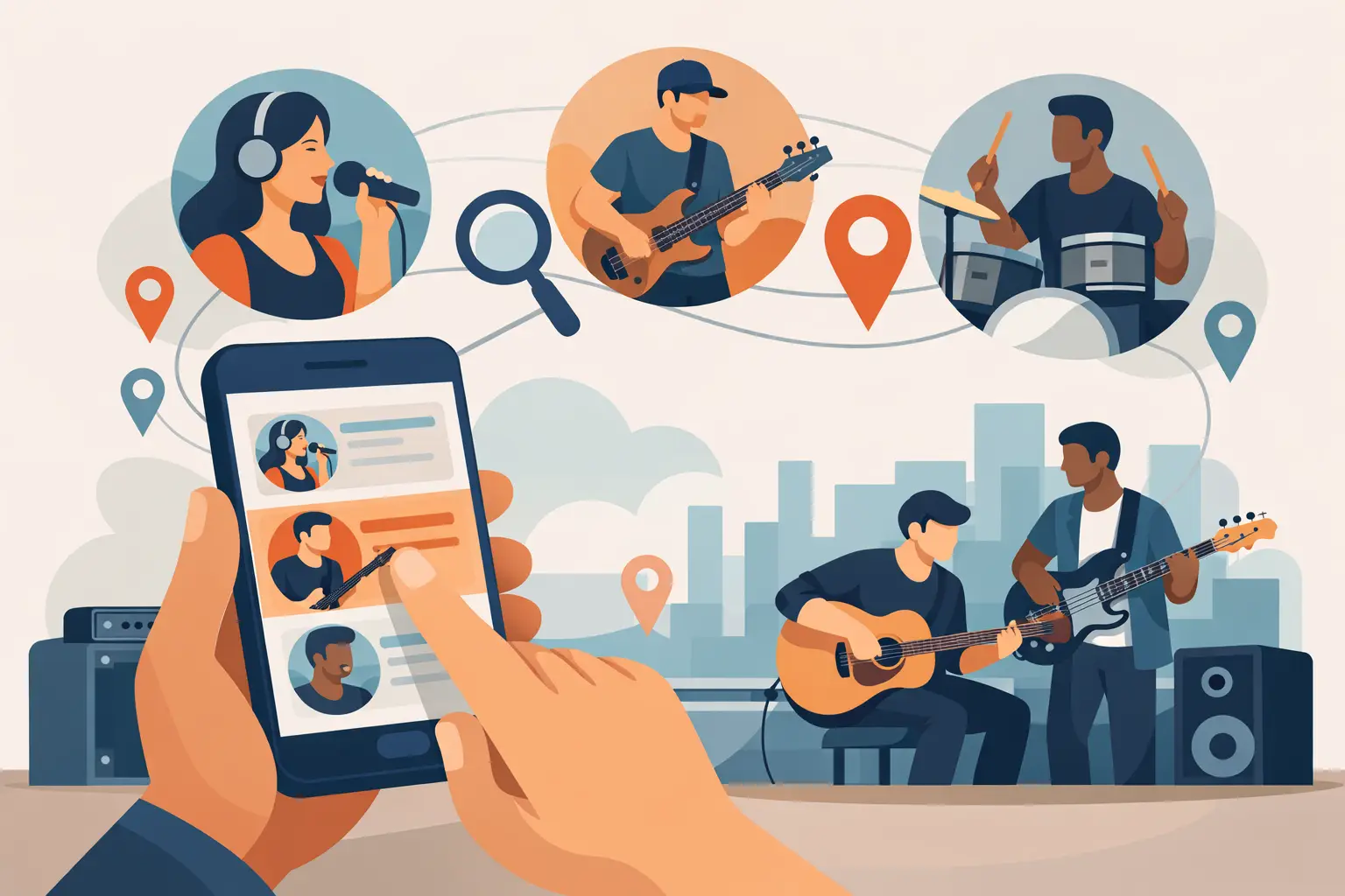 How to Find Local Backing Musicians Fast