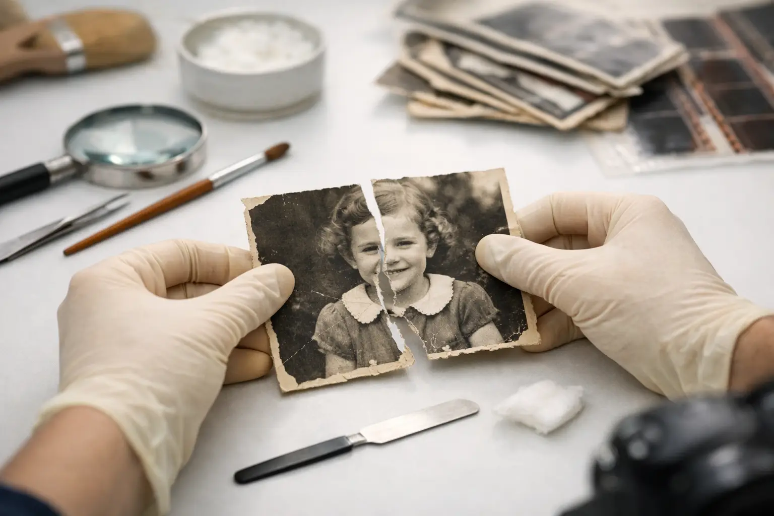 How to Repair Torn Old Photographs Safely
