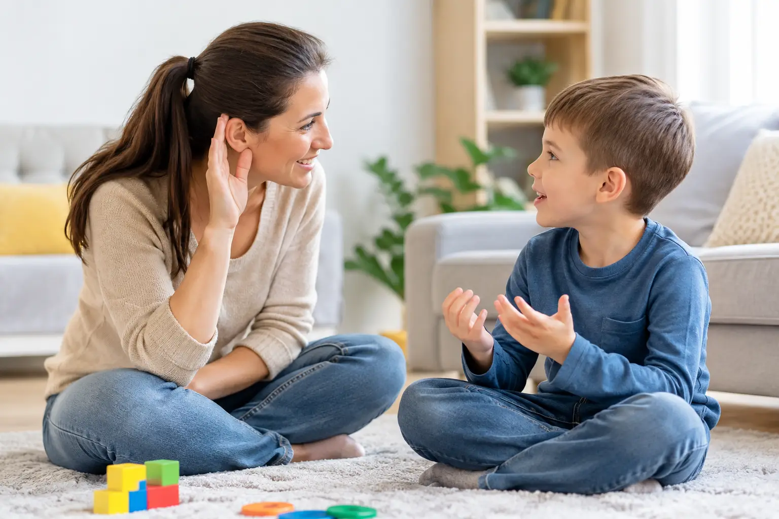 5 משחקים לחיזוק הקשבה בבית לילדים