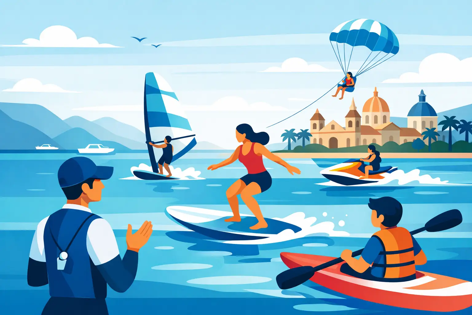 Escuela de deportes acuáticos en Cartagena