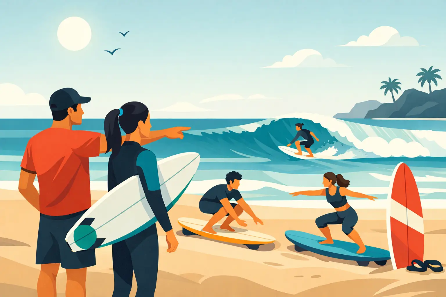 Cómo elegir clase de surf y disfrutar desde el inicio