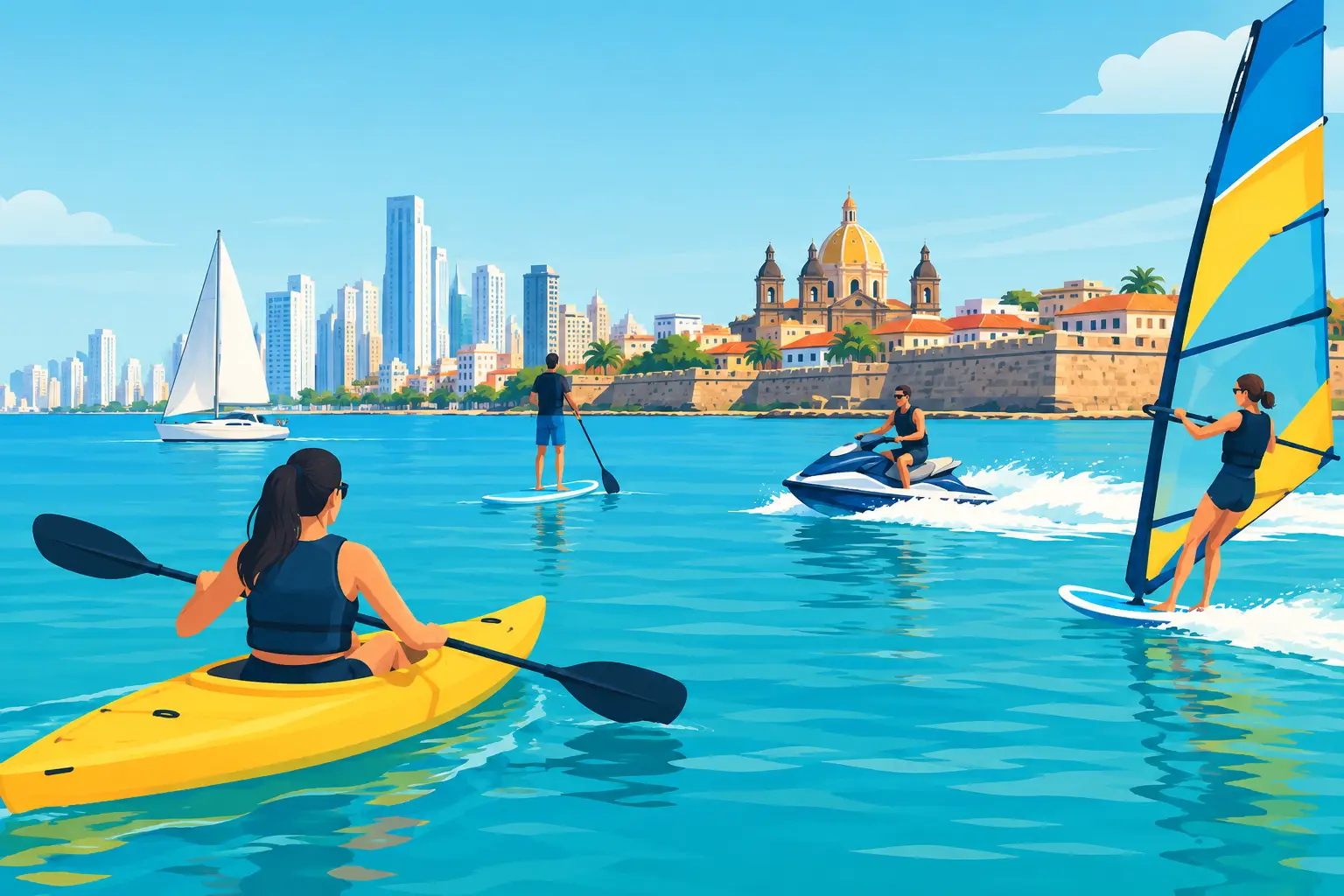 Mejores deportes náuticos para vivir Cartagena