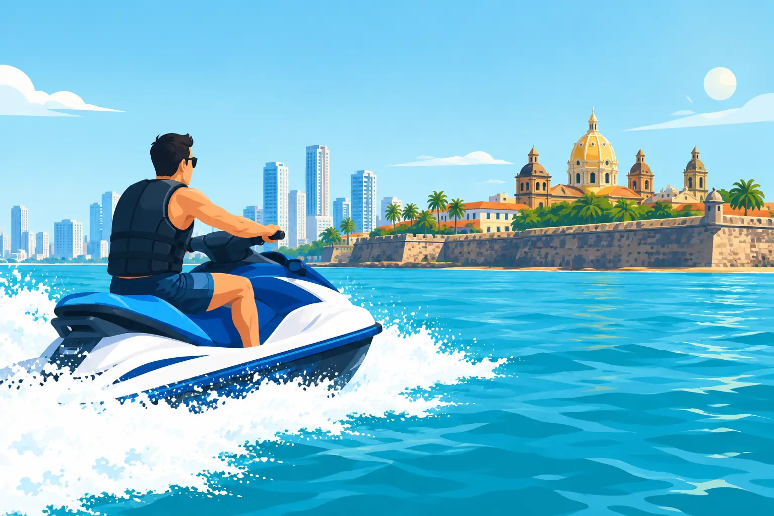 Guía de jet ski recreativo para Cartagena
