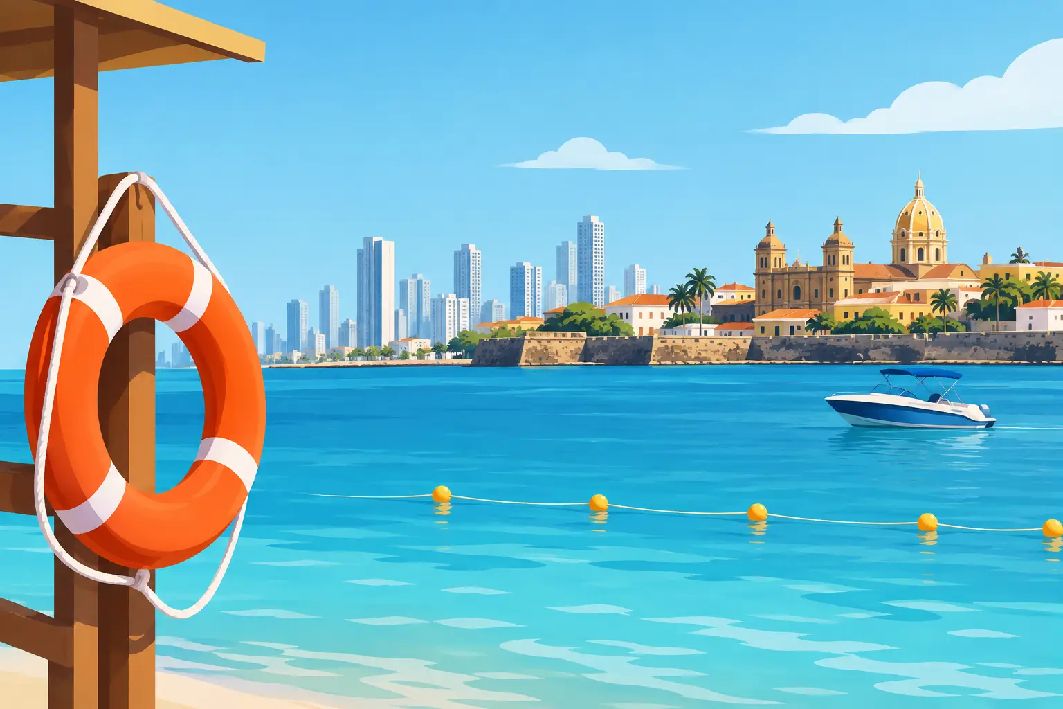 Seguridad acuática para disfrutar Cartagena