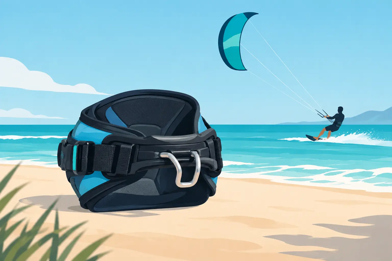 Guía inicial del arnés de kitesurf para empezar