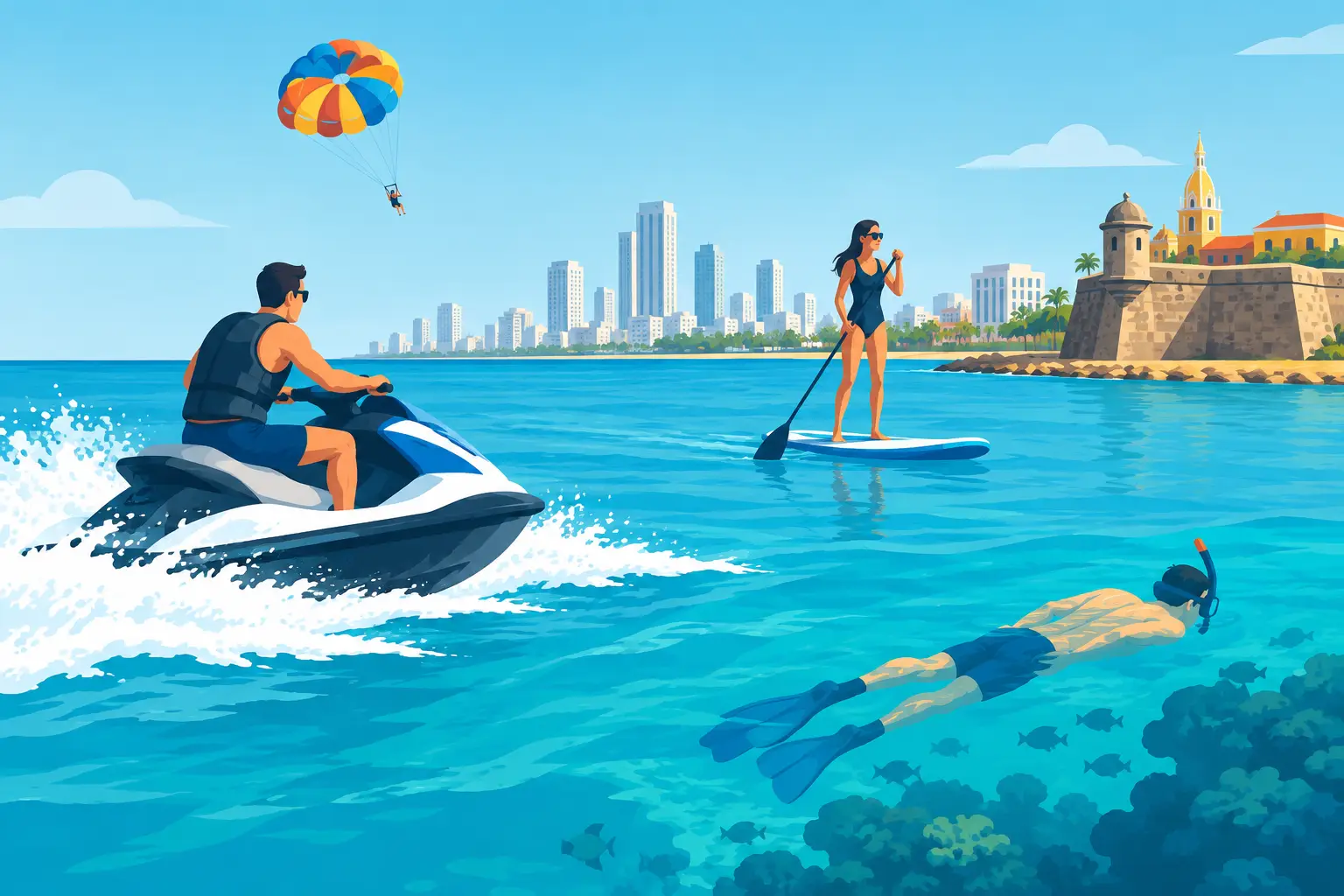 Reseñas de deportes acuáticos en Cartagena