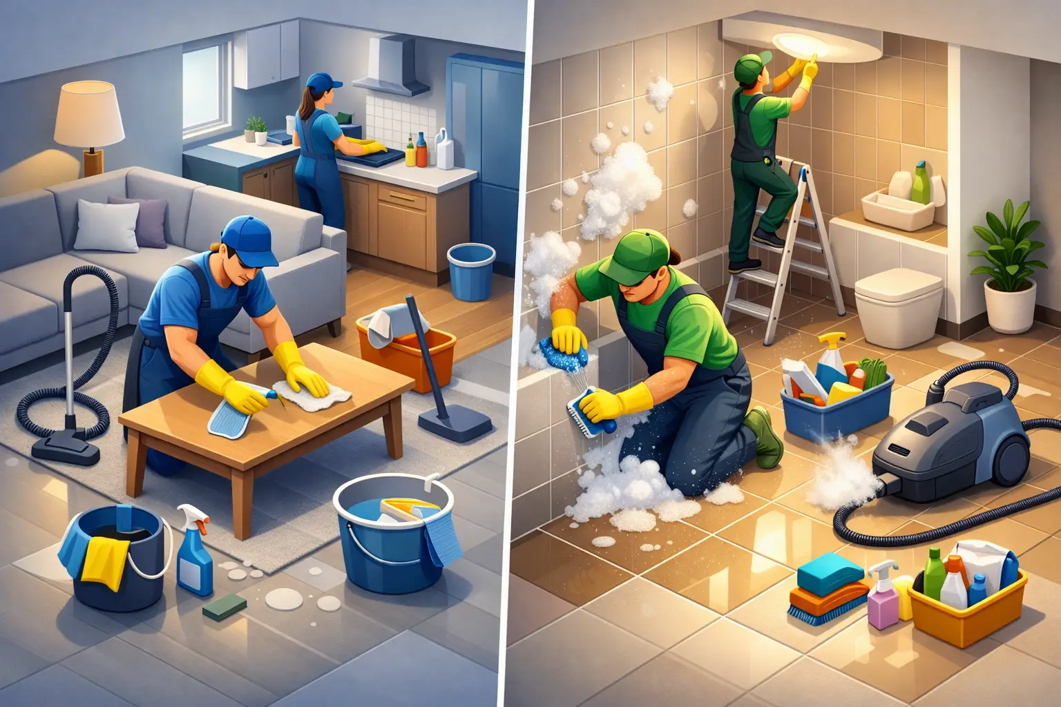 Deep Cleaning vs Standard Cleaning for Your Home