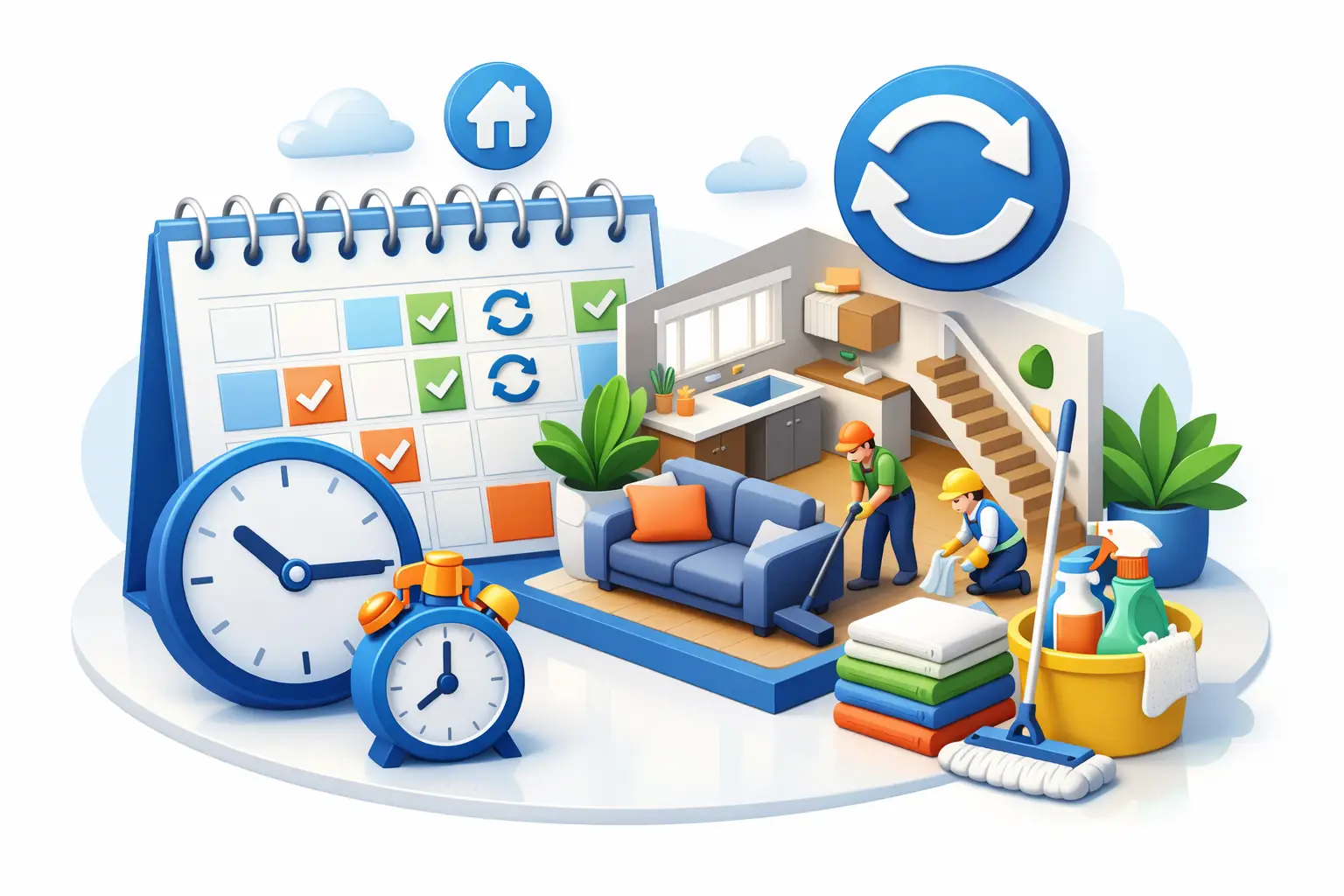 How to Schedule Recurring Cleaning at Home