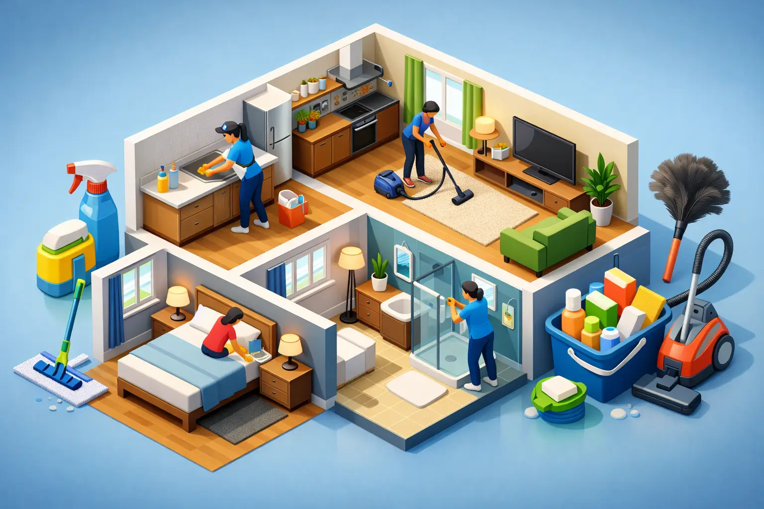 What Does House Cleaning Include? A Room-by-Room Look