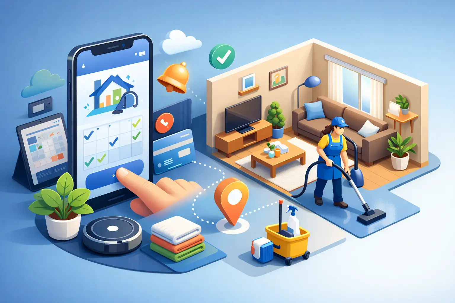 Seamless Online Booking for a Cleaner Home