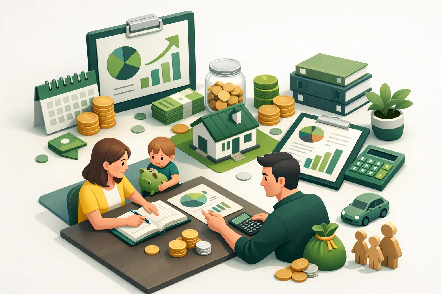 Haushaltsbudget planen als Familie