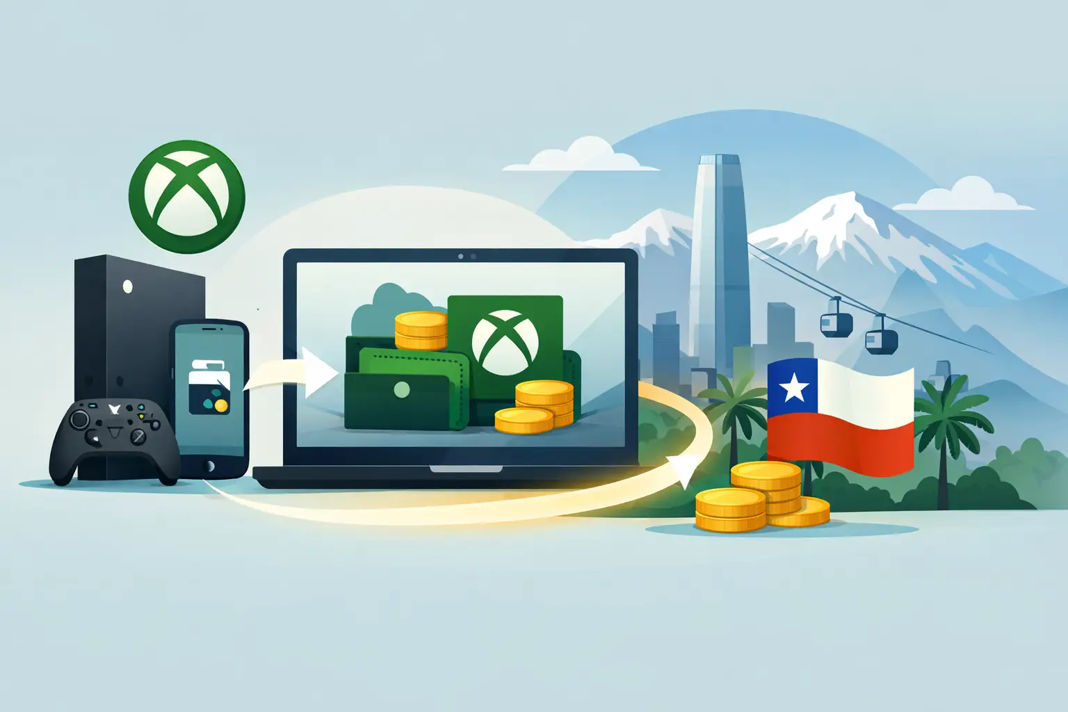 Cómo recargar saldo Xbox online desde Chile