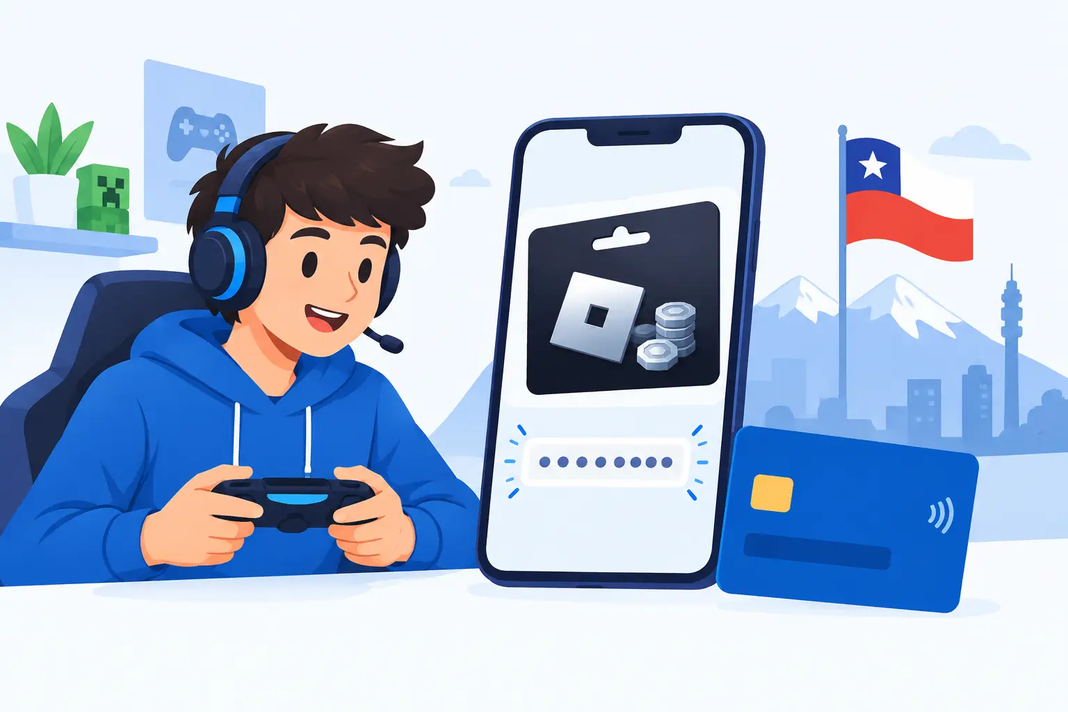 Compra Robux con WebPay y recibe tu código rápido