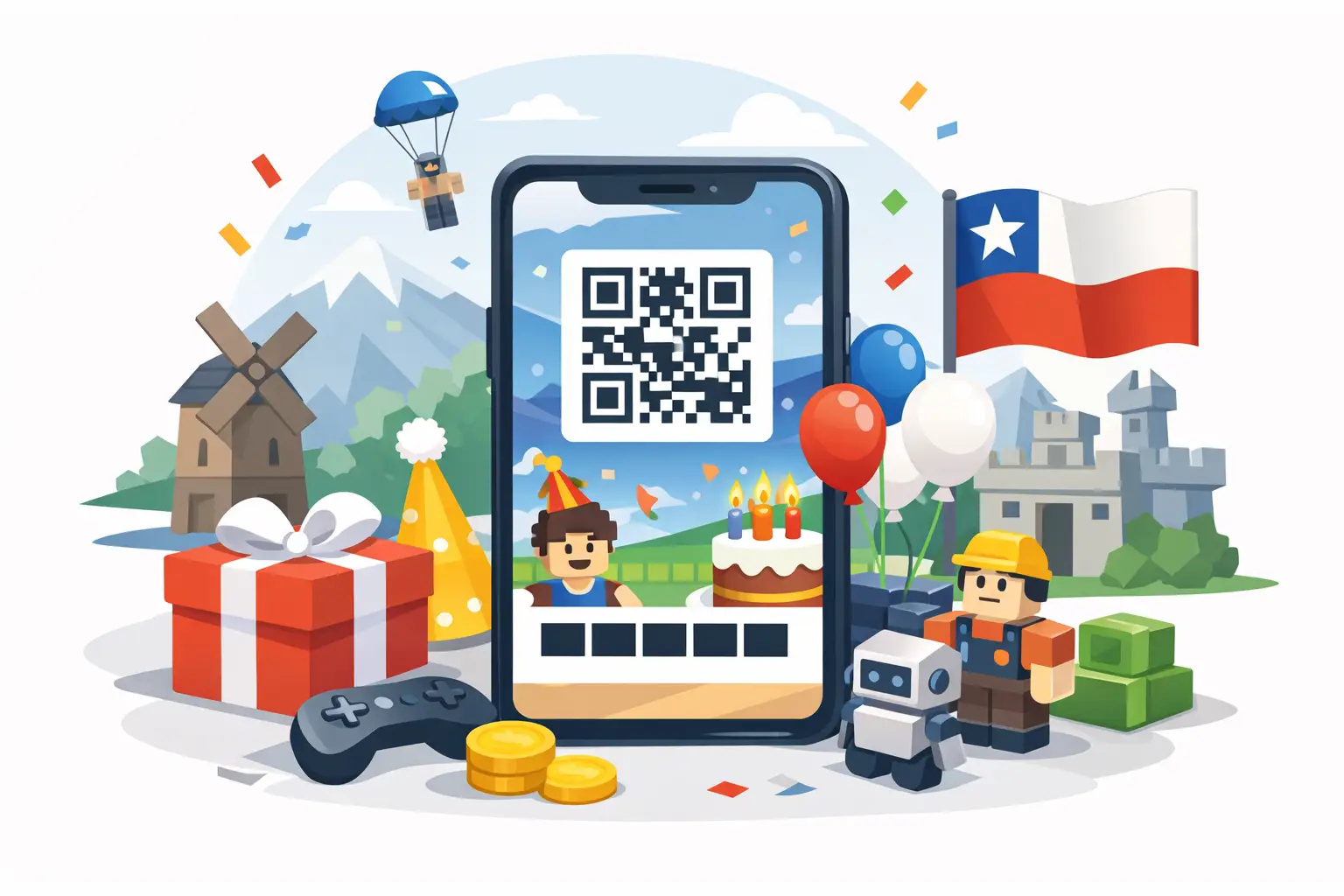 Tarjetas digitales para cumpleaños de Roblox
