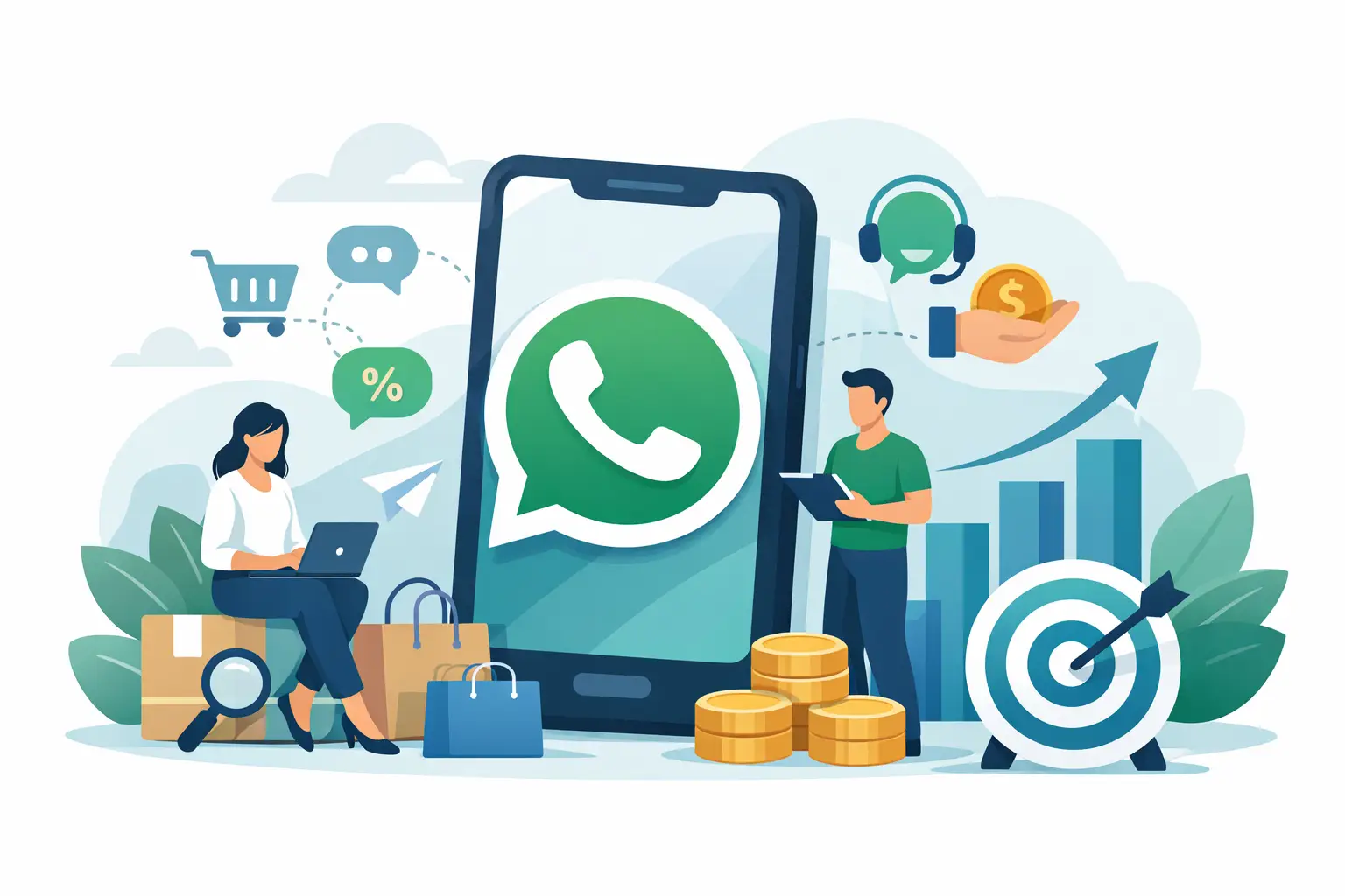Tendências de vendas por WhatsApp para crescer