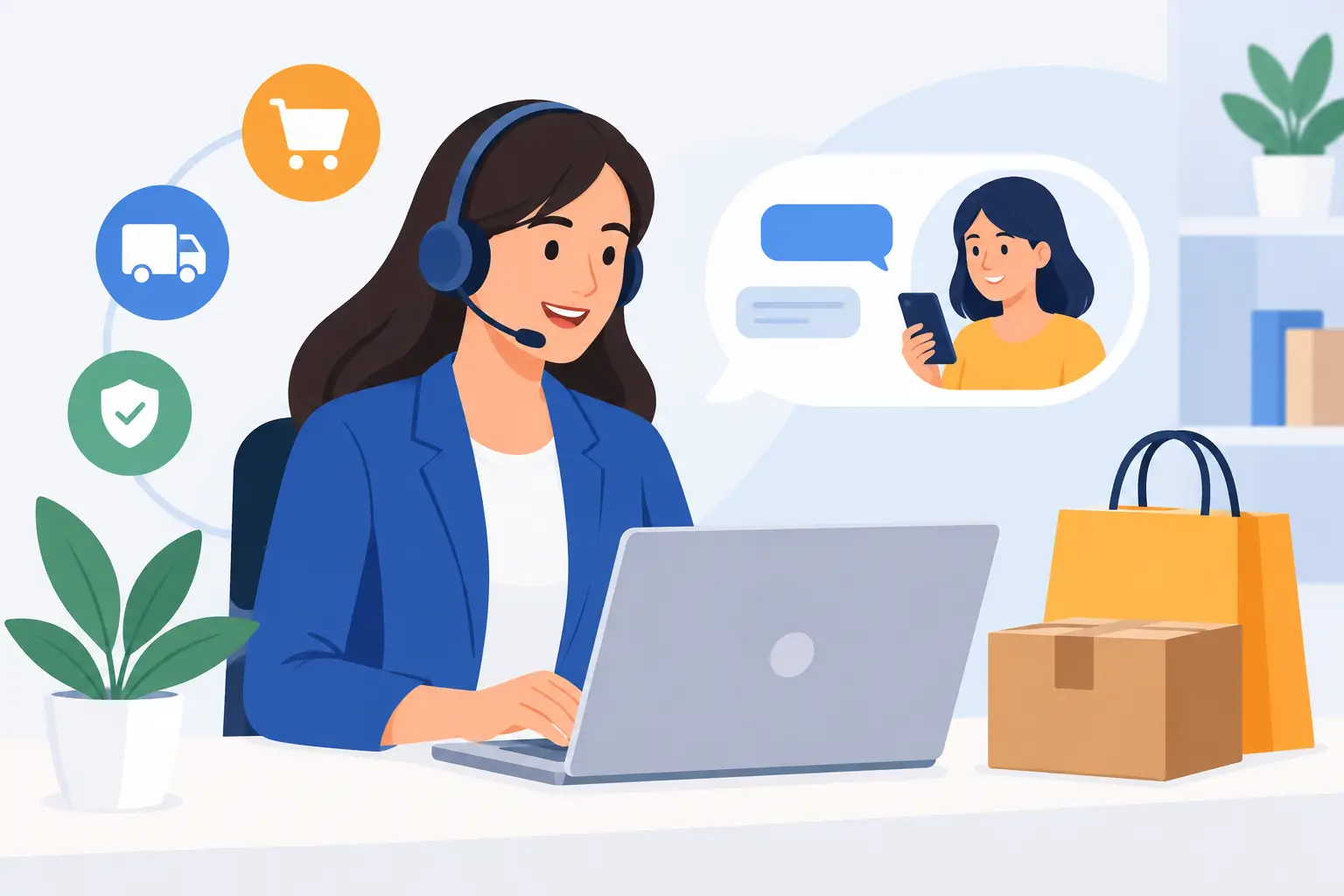 Exemplo de atendimento para e-commerce que vende