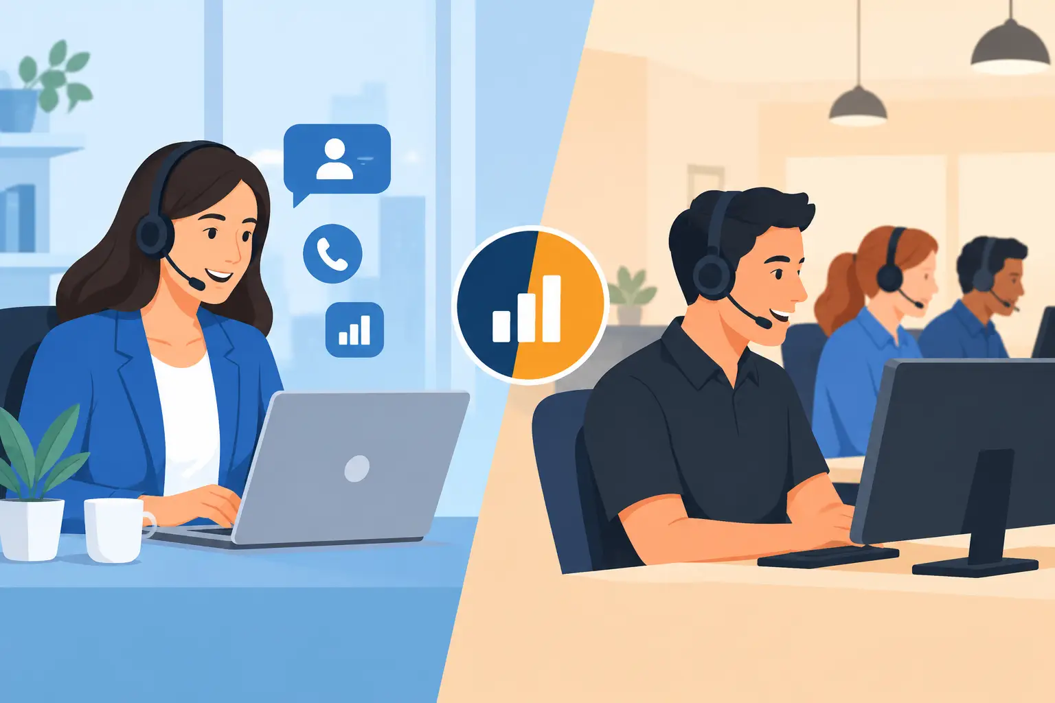 SDR virtual vs call center: qual vende mais?