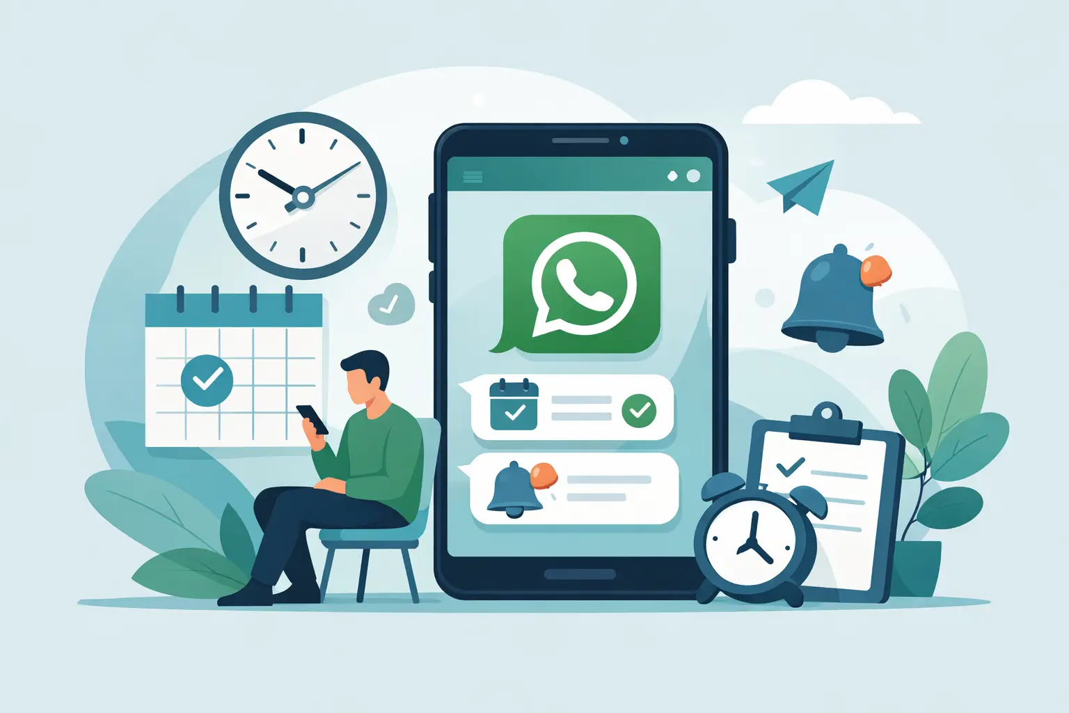 Como reduzir faltas com lembretes no WhatsApp