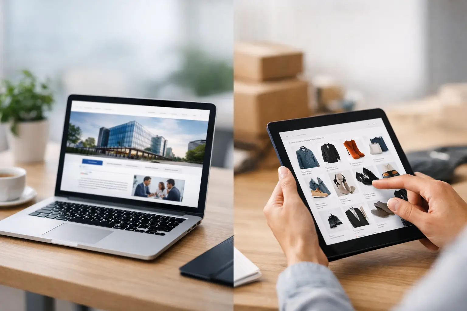 Site institucional versus catálogo: qual escolher?