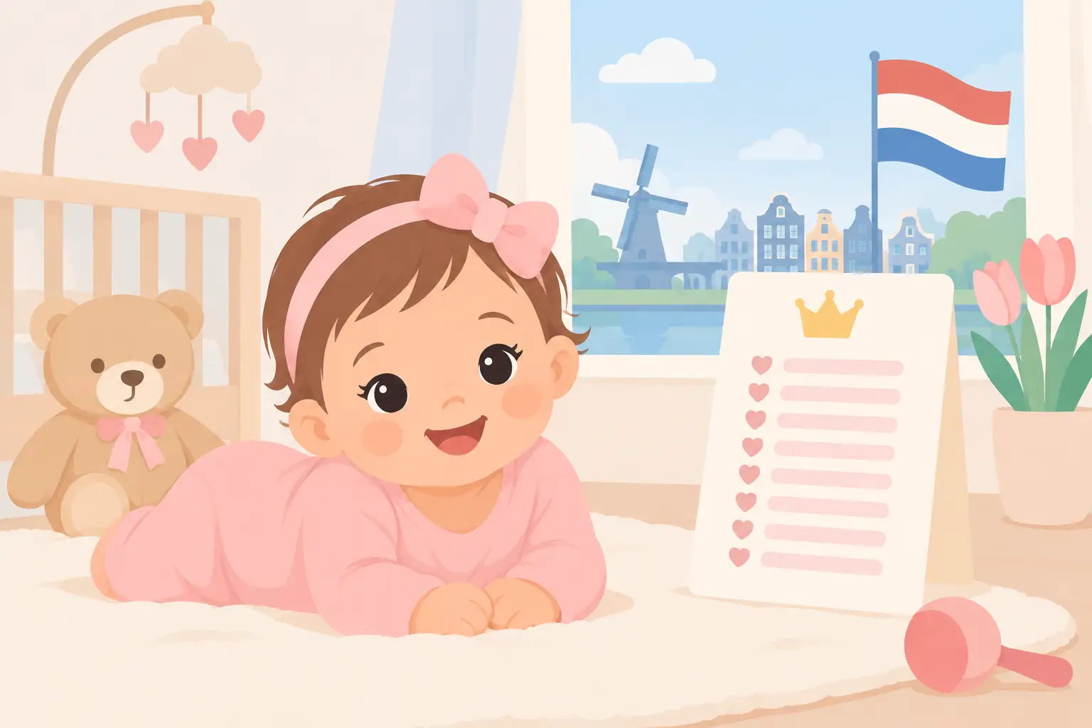 Top 10 meisjesnamen van de SVB in Nederland