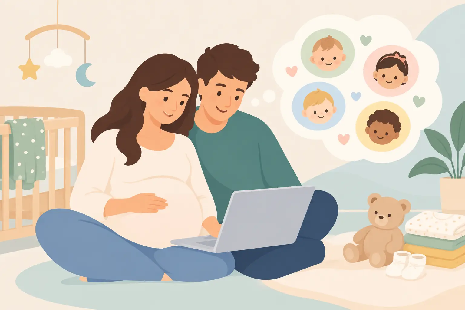 Babynamentrends van 2026 die je nu al ziet