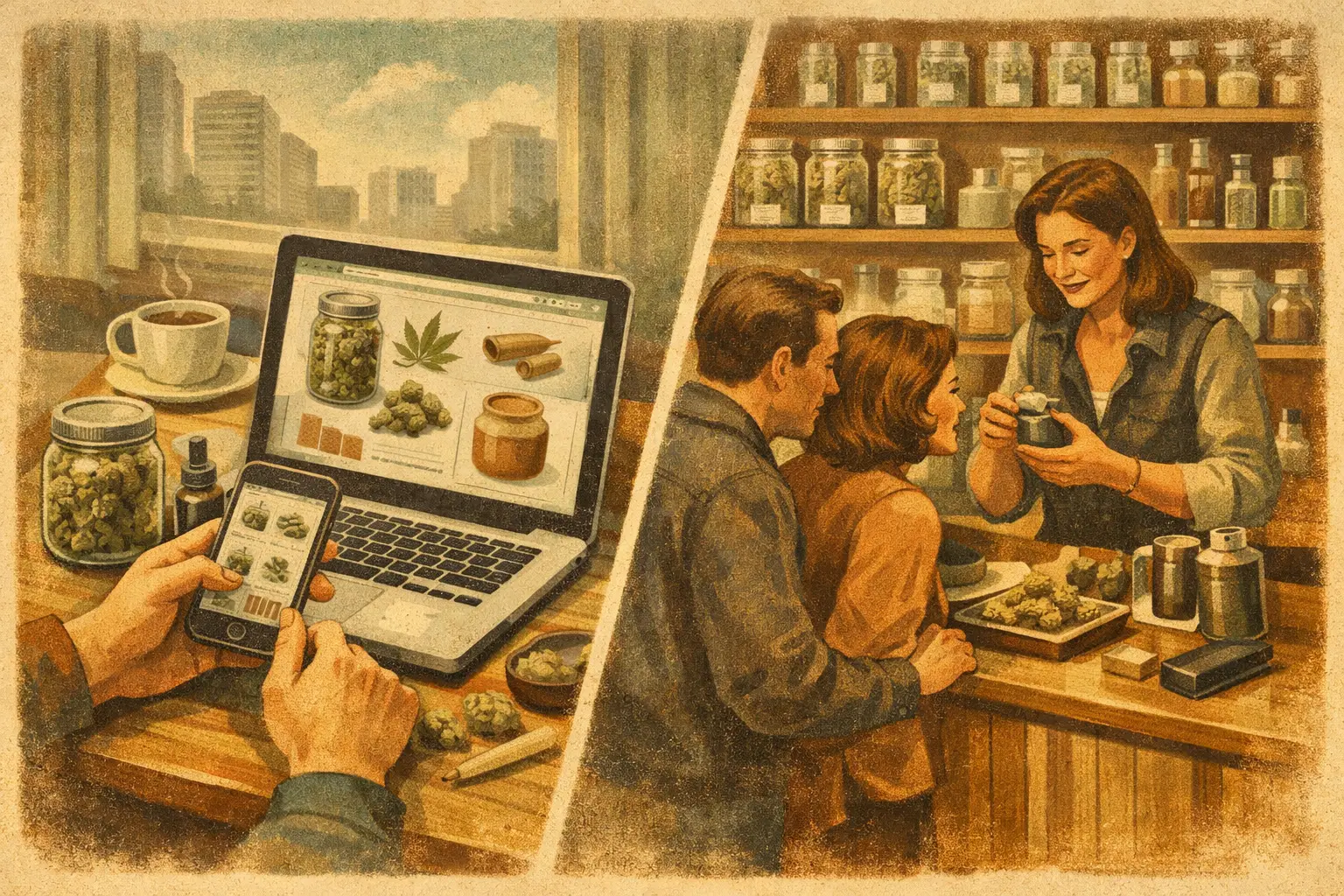 Online Dispensary Versus In Store in Ontario