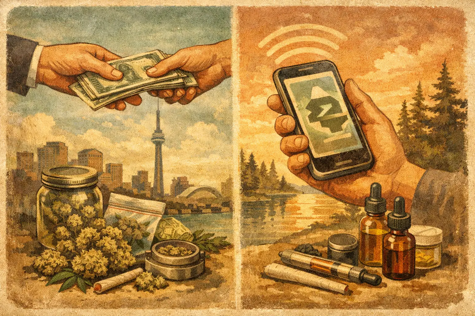 Cash Versus eTransfer Cannabis in Ontario