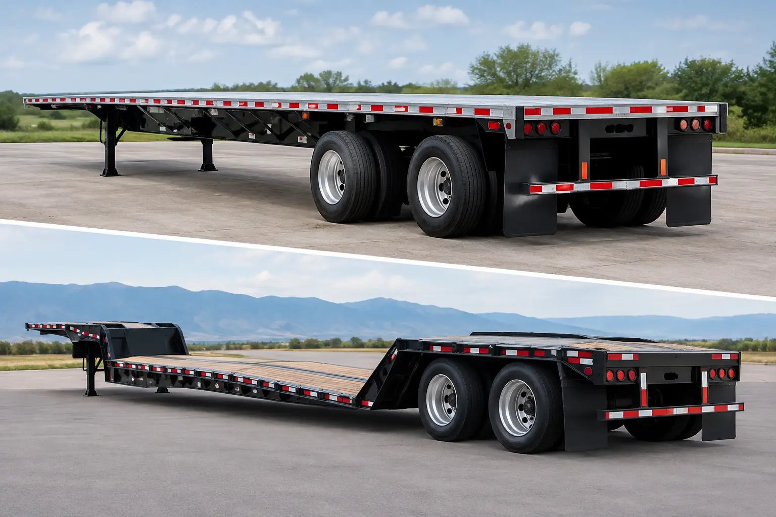 Flatbed Versus Step Deck Trailers Compared