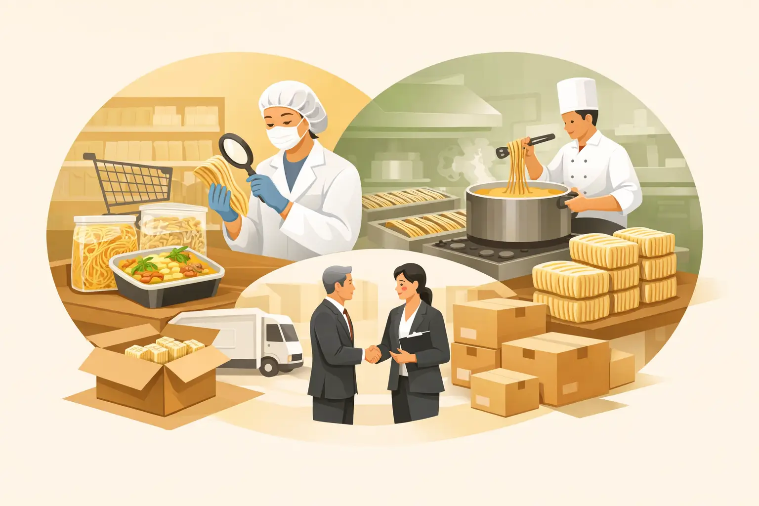 Retail vs Foodservice Noodles for B2B Buyers